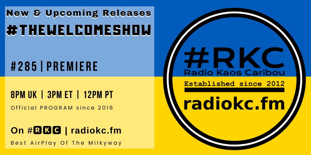 TODAY 🕗8PM UK⚪3PM ET⚪12PM PT #TheWelcomeShow #285 PREMIERE 🆕& Upcoming Releases ⬇️Details⬇️ 🌐 fb.com/RadioKC/posts/… 📻 #🆁🅺🅲 featuring @platinummind x Marina Florance │ Kitty-May │ @kaidennolan │ @mblansjaarmusic │ Bermuda │ CHRISTL │ petipé .../...