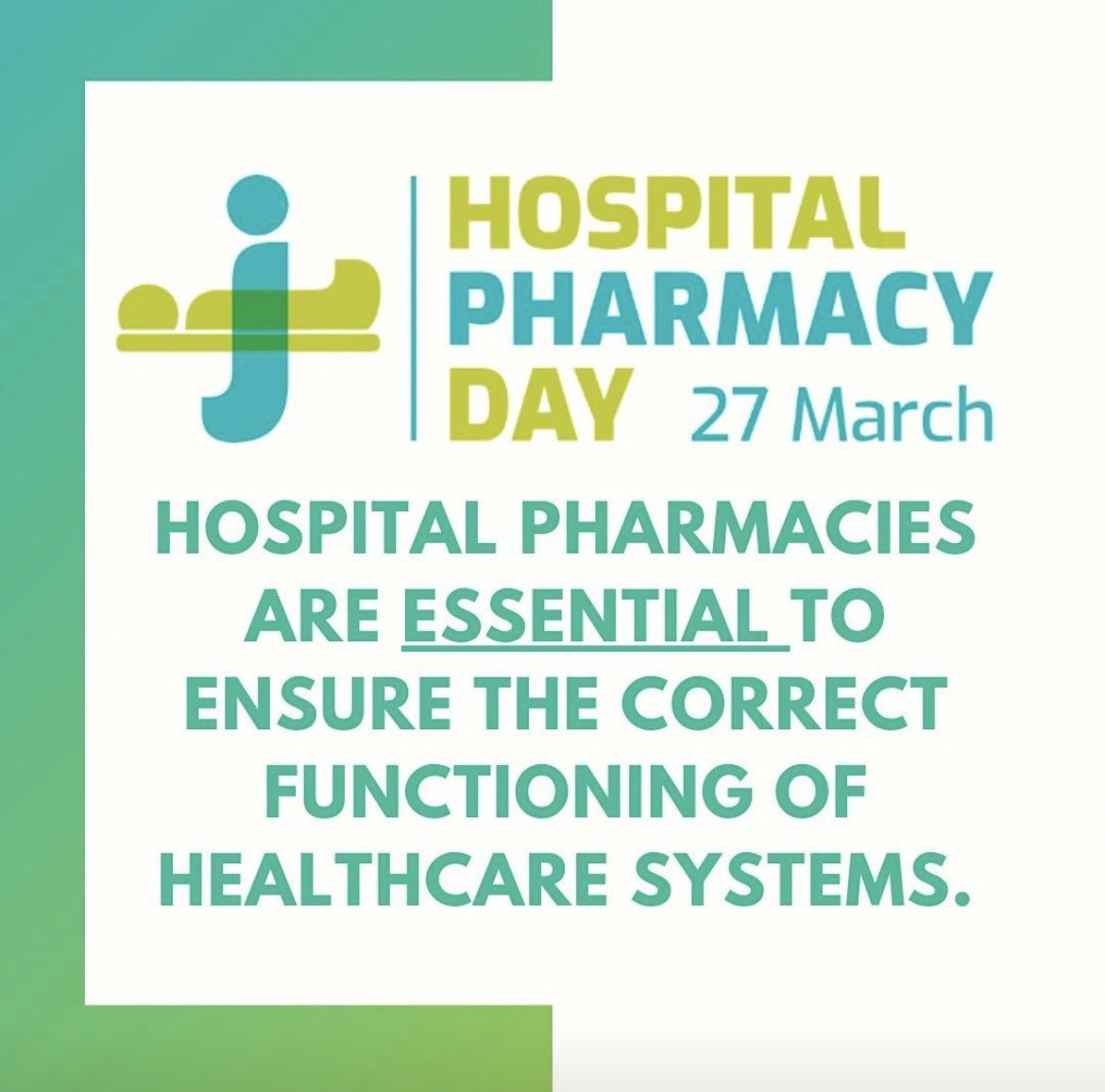 Happy 1st #HospitalPharmacyDay 🥳 
Our teams are core and essential to the safe delivery of healthcare! I am proud to be a Hospital Pharmacist through and through 😁💊💊💊💊