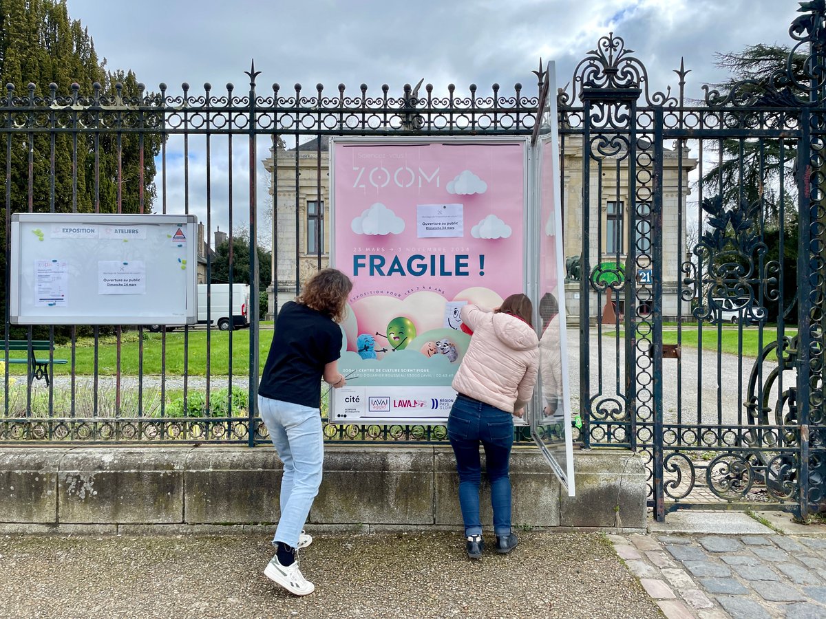 Exposition Fragile ! au ZOOM : une bonne semaine de montage bien fatigante comme on l'aime !