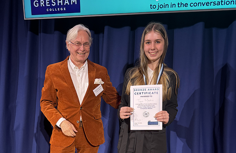 Second 🥈place was awarded to Aaya El Sidani, of Bishopshalt School <a href="/BishopshaltS/">Bishopshalt School</a>, Uxbridge. Third 🥉 place was awarded to Taya Martin of Netherthorpe School, <a href="/NetherthorpeSch/">Netherthorpe School</a>, Chesterfield;  3/5