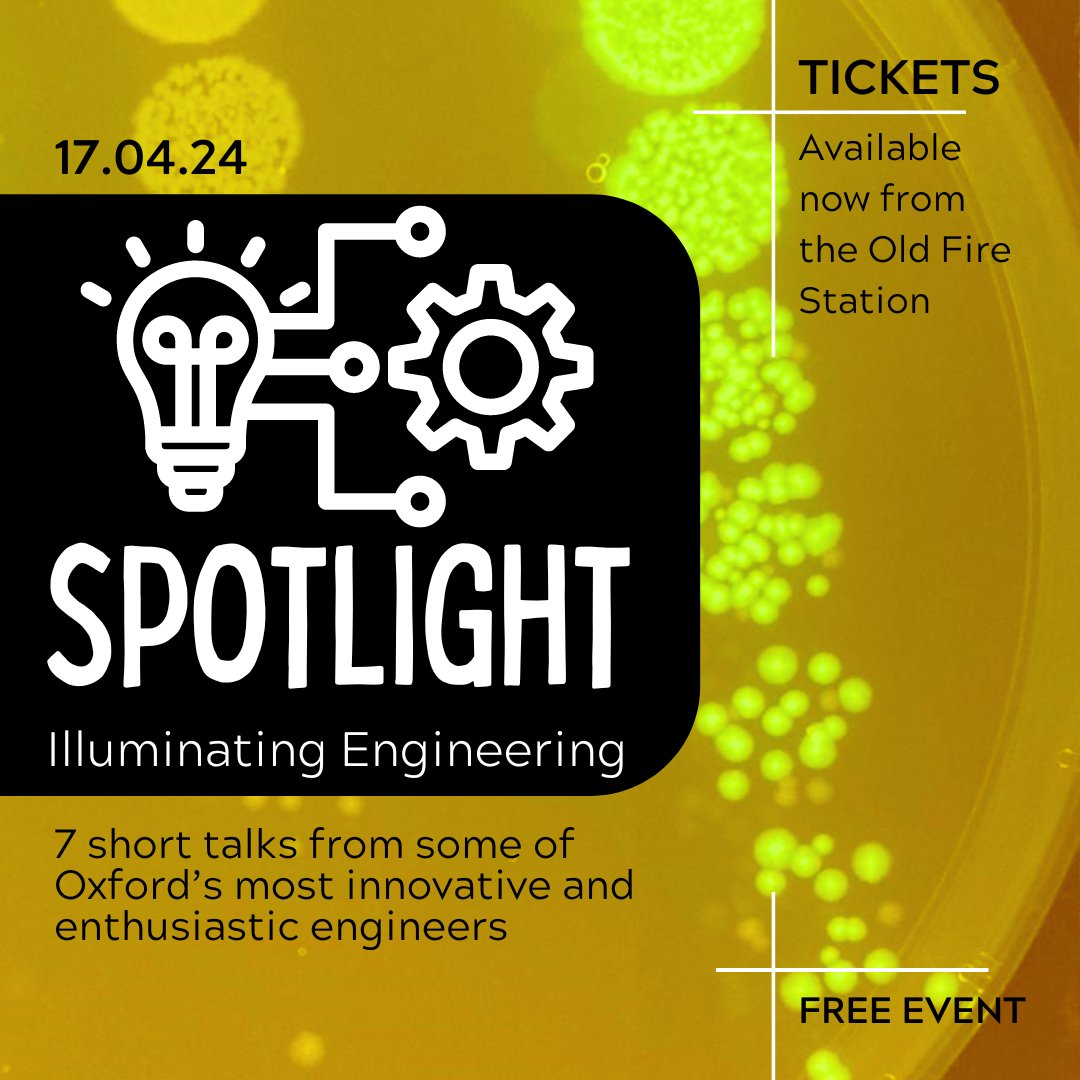 Unlock the secrets of engineering's impact on our world with 'Spotlight: Illuminating Engineering'! 🌟 From climate solutions to space frontiers, our engineers will share their latest innovations. Secure your spot for this inspiring free event: oldfirestation.org.uk/whats-on/spotl……