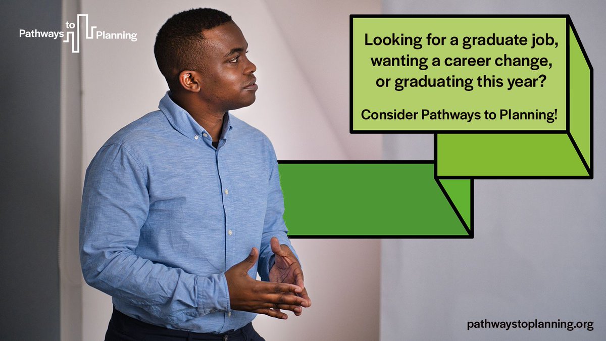 Applications close soon for Pathways to Planning (2 April) but there's still time to apply to the graduate scheme that offers a fast-track route into a #planning career for students/graduates from any degree background. Find out more 🔗 bit.ly/3x99nXr