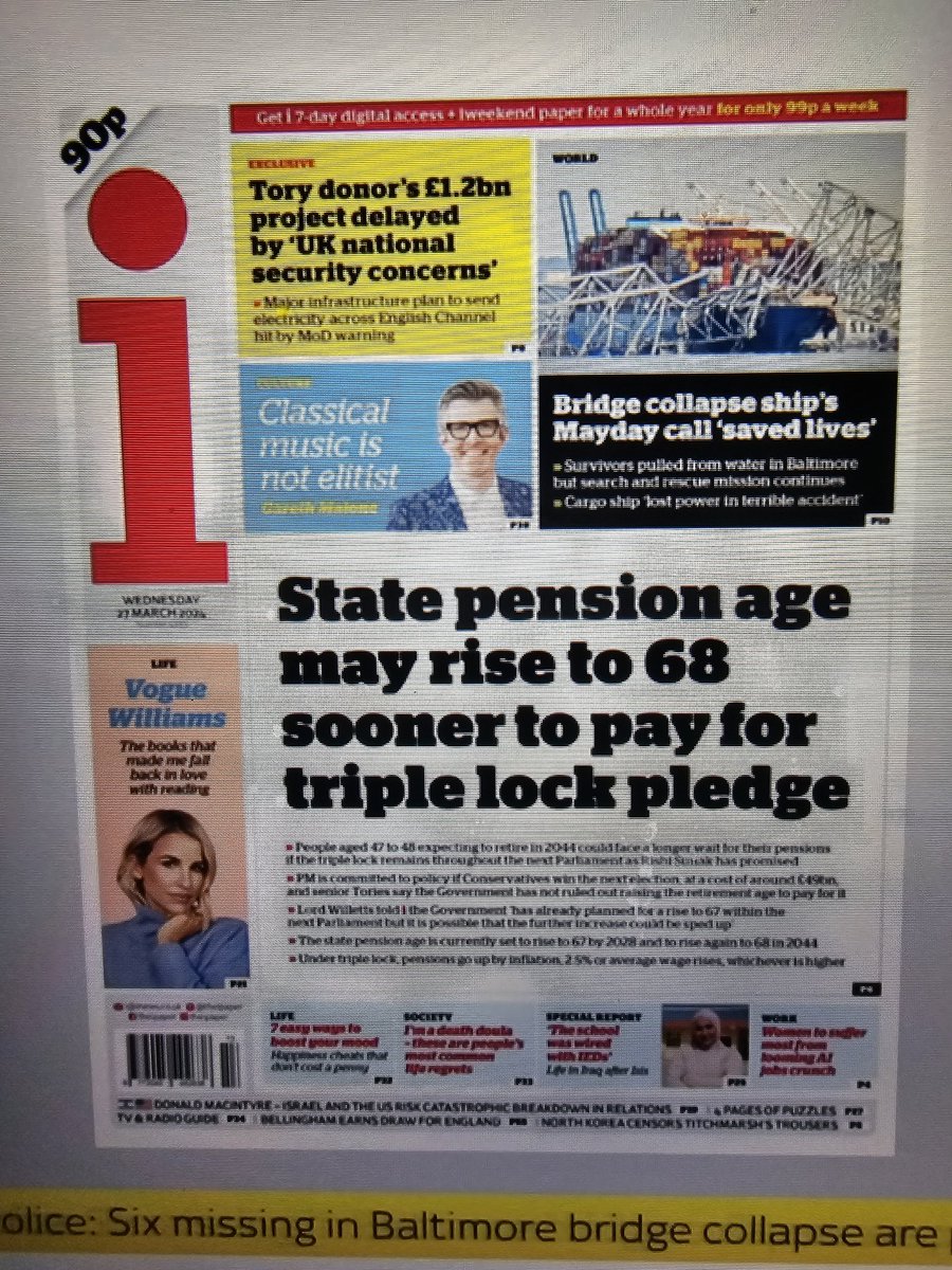 They'd better not. Won't vote for any party who does this. 60 for women and 65 for men should be a principle. Public too passive. There should be a mass outcry. #pensions #triplelock #retirement
