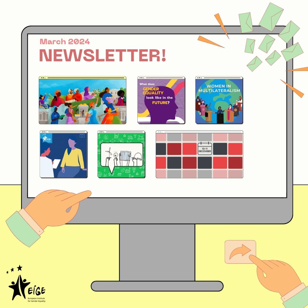 🚀2024 is already proving to be a busy year! 📌From participating in the #CSW68, to releasing our report on ‘women fleeing war’, to contributing to the Digital Services Act. 🔎Discover more from our latest #newsletter, available here: eige.europa.eu/about/document…