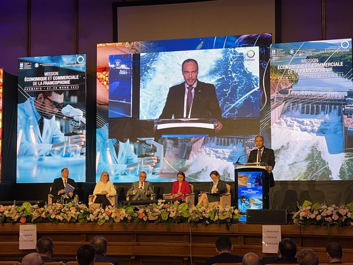 Ouverture officielle de la #MissionECOF en #Roumanie🇷🇴, au Parlement de Bucarest, en présence de l’ADM de l’OIF <a href="/Sthilairec/">Caroline St-Hilaire</a>, Mme <a href="/Odobes1Luminita/">Luminita Odobescu</a> , Min. Des Affaires étrangères 🇷🇴, M. Sergio Nistor, Rep. personnel du Pdt de la 🇷🇴 à l’OIF, et Mme Ruxandra Ivan, Conseillère d’État,