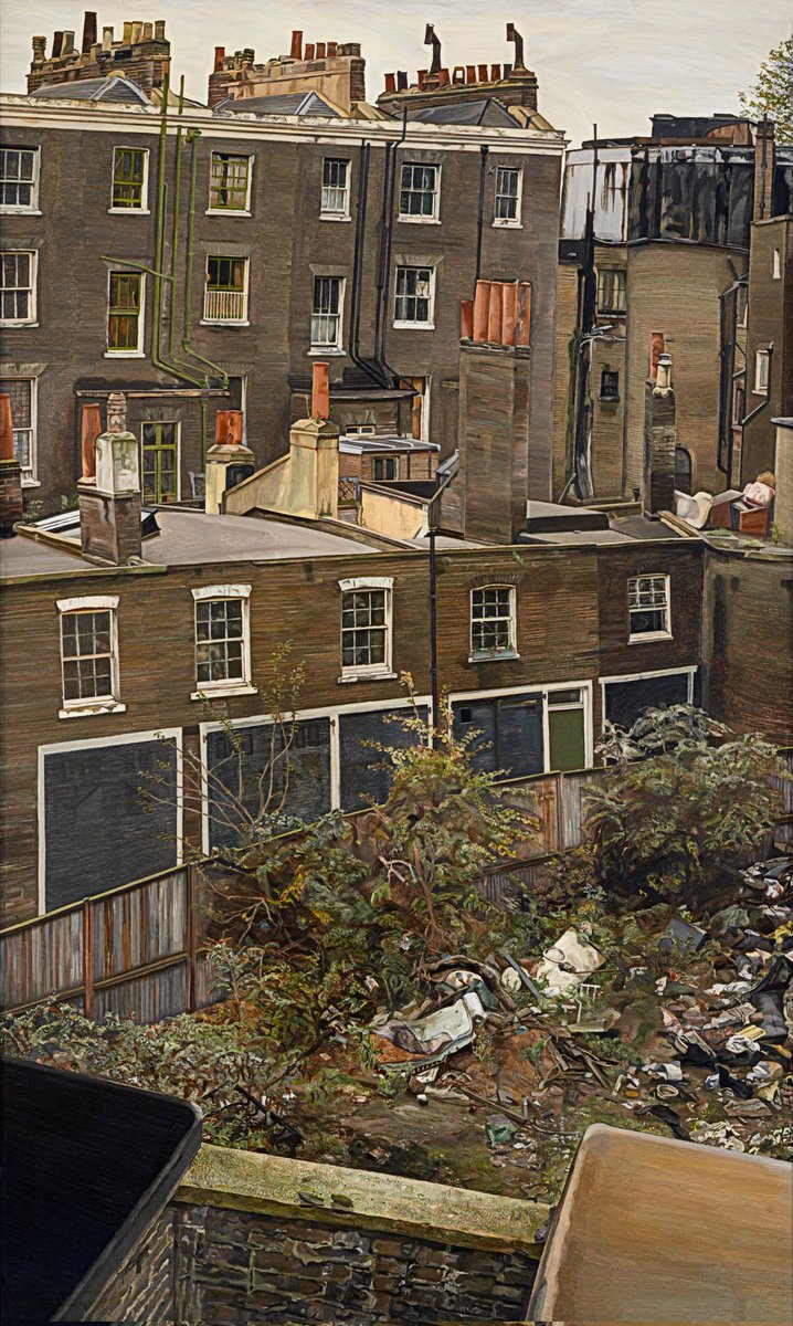 'Wasteground with Houses, Paddington' (1970–72) by Lucian Freud (Garden Museum)