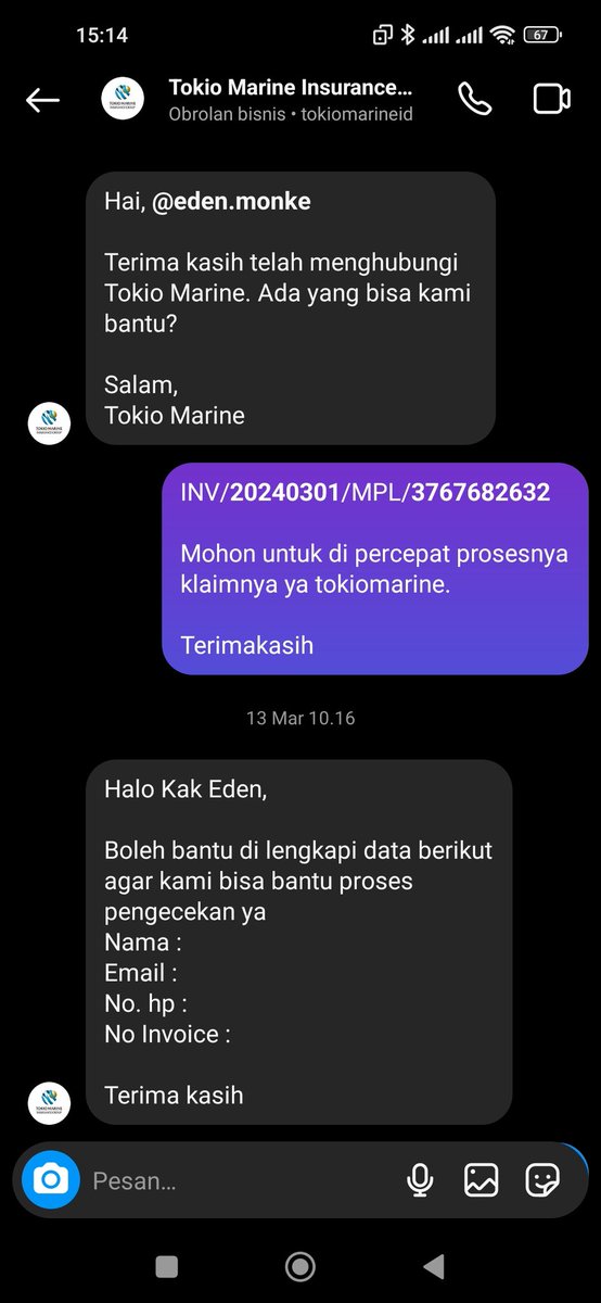 RichieApriles's tweet photo. BUKTI CHAT SAMA PIHAK ASURANSI BAHWA KLAIM SUDAH DI SETUJUI

INI TOKOPEDIA EMANG SUKA NAHAN DANA DANA REFUND ORANG LAIN ATAU GIMANA? @tokopedia @TokopediaCare 

BUANG BUANG WAKTU KALAU URUSAN BARANG HILANG SAMA MARKETPLACE SATU INI https://t.co/J4Co1Dk1Lg