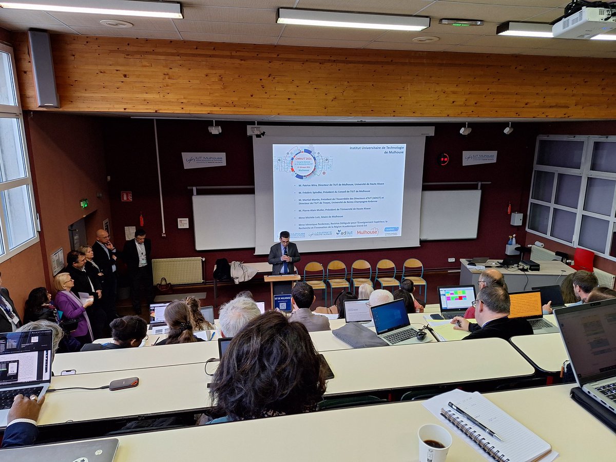 Début du CNRIUT 2024 à Mulhouse, le congrès de la recherche en IUT. <a href="/IUTlannion/">IUT Lannion</a> <a href="/chimie_ISCR/">ISCR</a> <a href="/iutmulhouse/">IUT Mulhouse</a> #cnriut2024