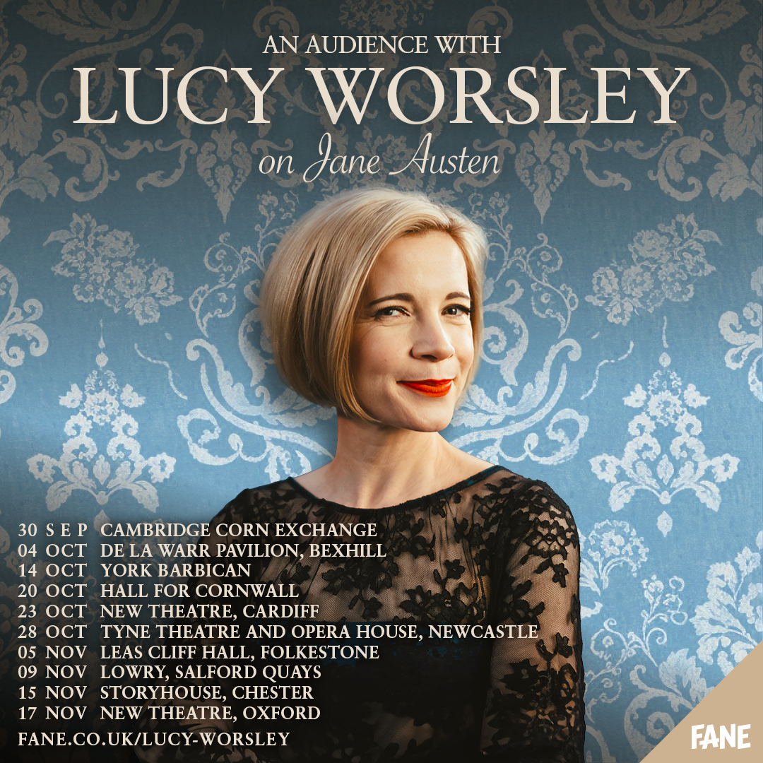 Hello! JANE AUSTEN and I are spending some time together - please do join us this autumn if we're coming to your town! fane.co.uk/lucy-worsley