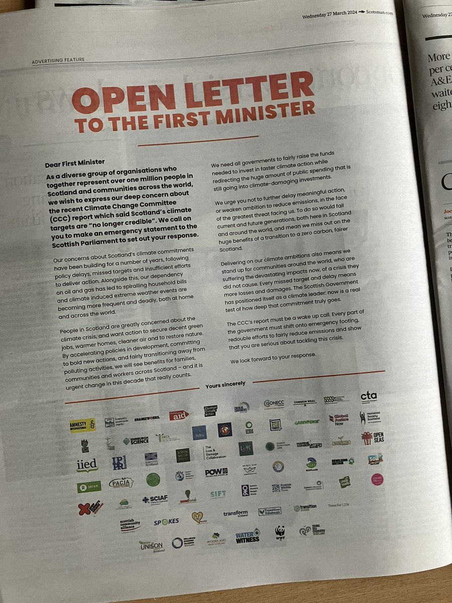 I agree: Action on climate change will also deliver warmer homes, healthier air, and more resilient and thus more profitable farms. There's never been a more critical time for us all to redouble our efforts. I Look forward to <a href="/ScotGovFM/">First Minister</a> <a href="/HumzaYousaf/">Humza Yousaf</a>'s response. <a href="/MairiMcAllan/">Màiri McAllan</a>