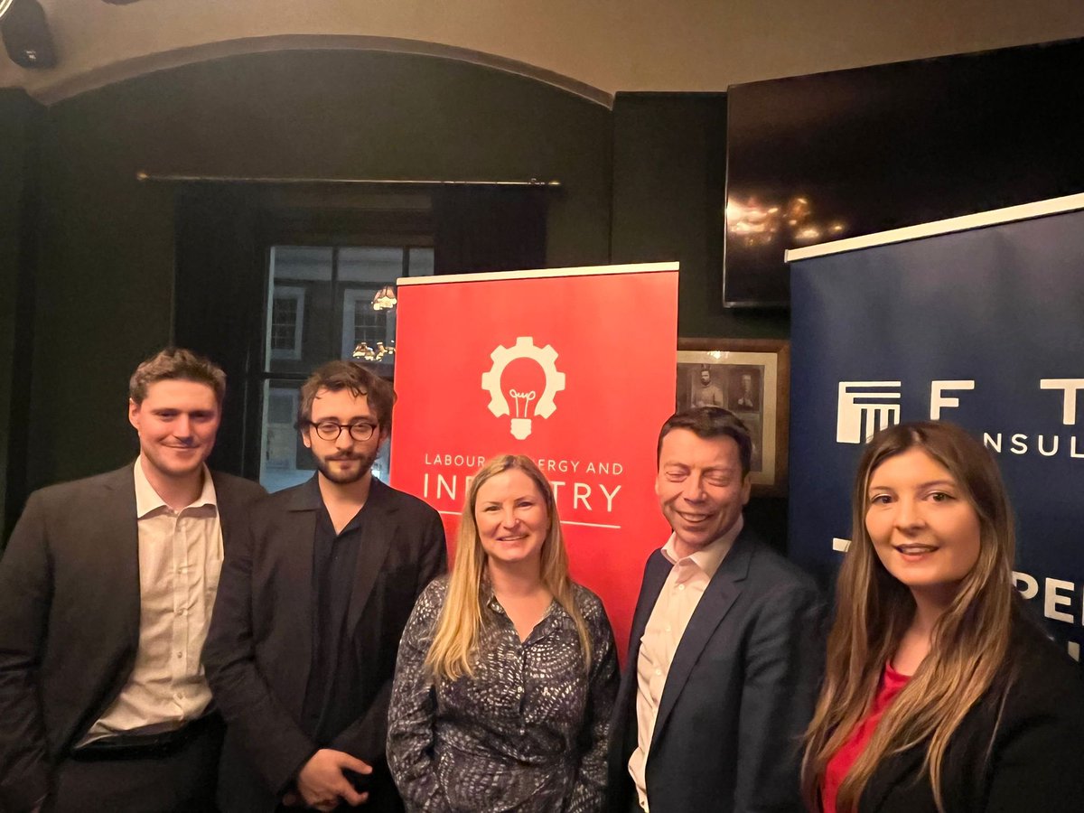 🎉 What a night!! 🎉 It was great to launch our Labour in Energy and Industry group. Huge thank you to @IainMcNicol, Jonty Leibowitz from @Ed_Miliband team & @gemmacdoyle for speaking and to @FTIConsulting for kindly sponsoring. We can’t wait to see where we take this group next!