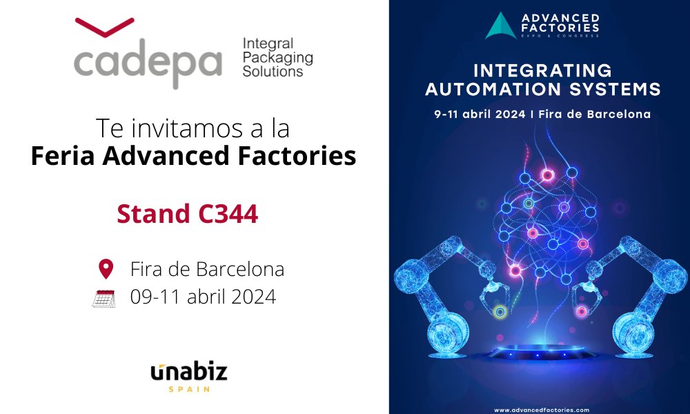 📆 El próximo 9 de Abril estaremos en la feria #AdvanceFactories2024  exponiendo nuestras soluciones de monitorización y localización de activos junto a <a href="/cadepa/">Cadepa</a> 🏭✨ 

¡Te esperamos! Reserva una reunión con nosotros 👇unabiz.es/eventos/