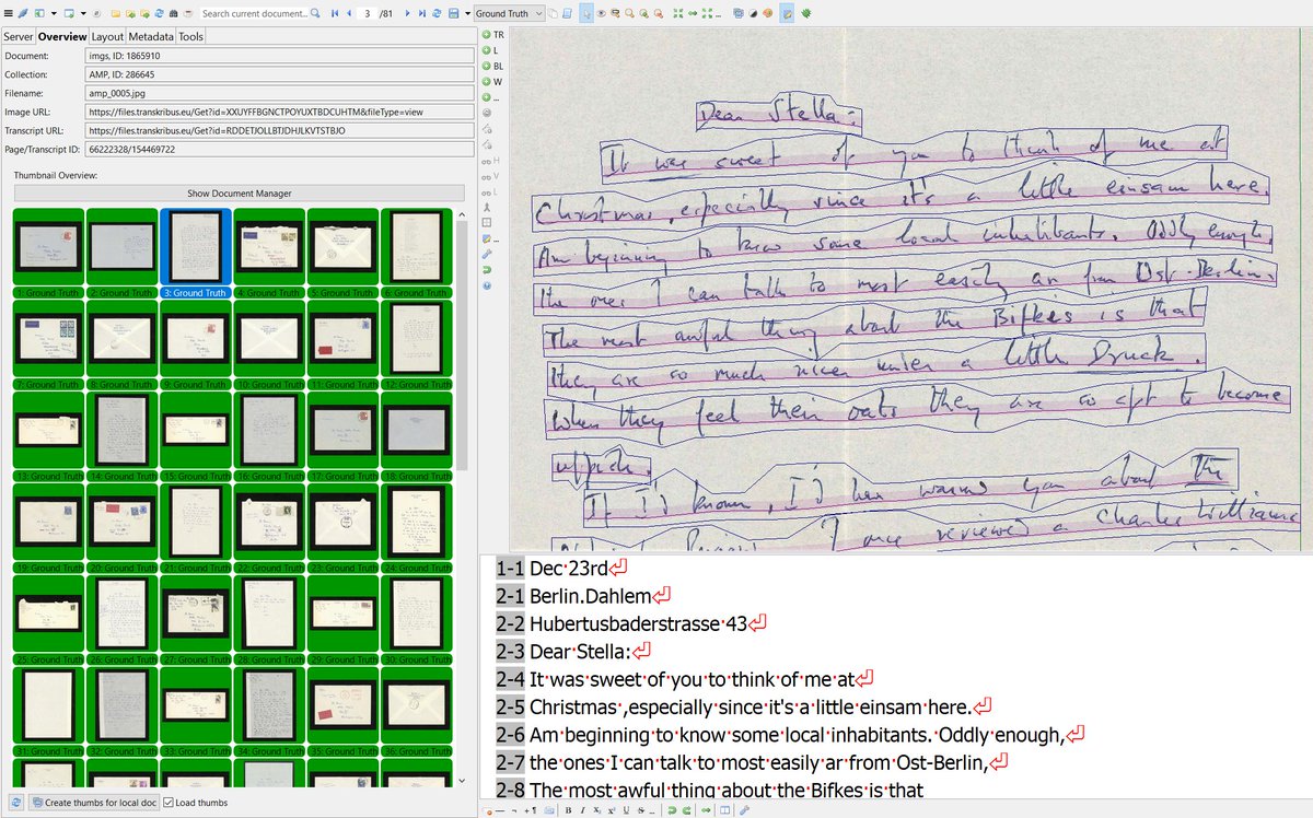 Now training a @Transkribus #HTR model for #WHAuden's handwriting in the period 1958-1973 ✍️ (A special note of thanks to @KlugsederRobert for his support.) #DH #DigitalHumanities #AustrianAuden @ACDH_OeAW @oeaw @FWFOpenAccess @FWF_at