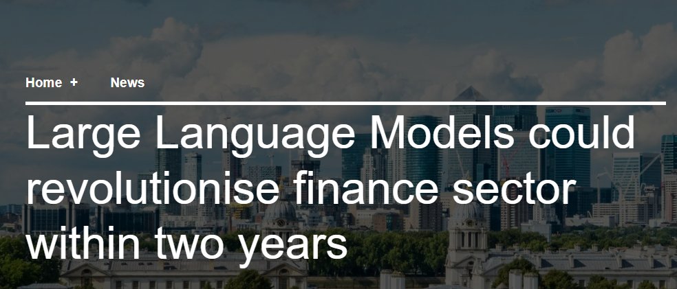 ❓Could LLMs revolutionise the financial sector? In a new study, Turing researchers & lead author @cmaple show #LLMs could improve efficiency & safety in #finance by detecting #fraud, generating financial insights & automating customer service. 📰 bit.ly/43CU05y #AI