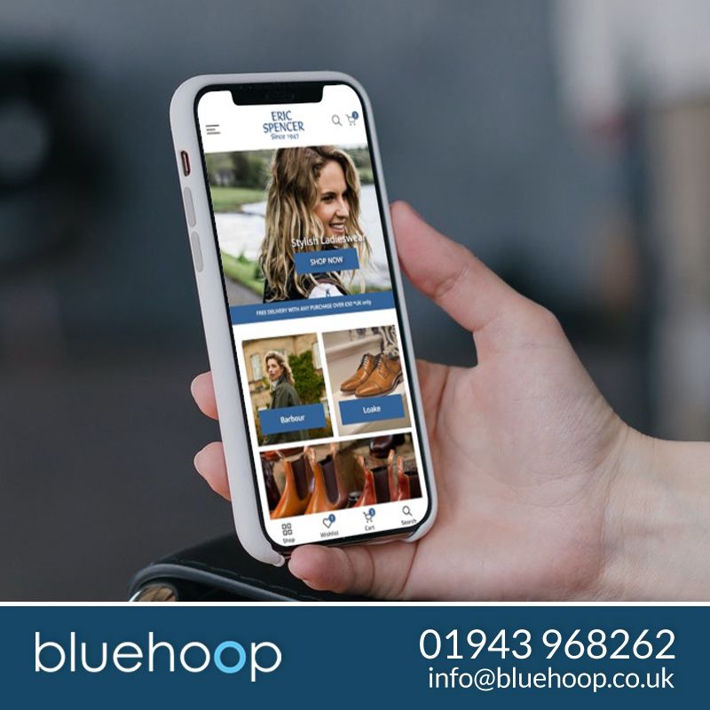 BluehoopDigital's tweet photo. E-commerce expertise that turns clicks into customers. Discover Bluehoop's solutions. #Ecommerce #OnlineSales 🛒 #ilkley https://t.co/pPG6wOUcS2