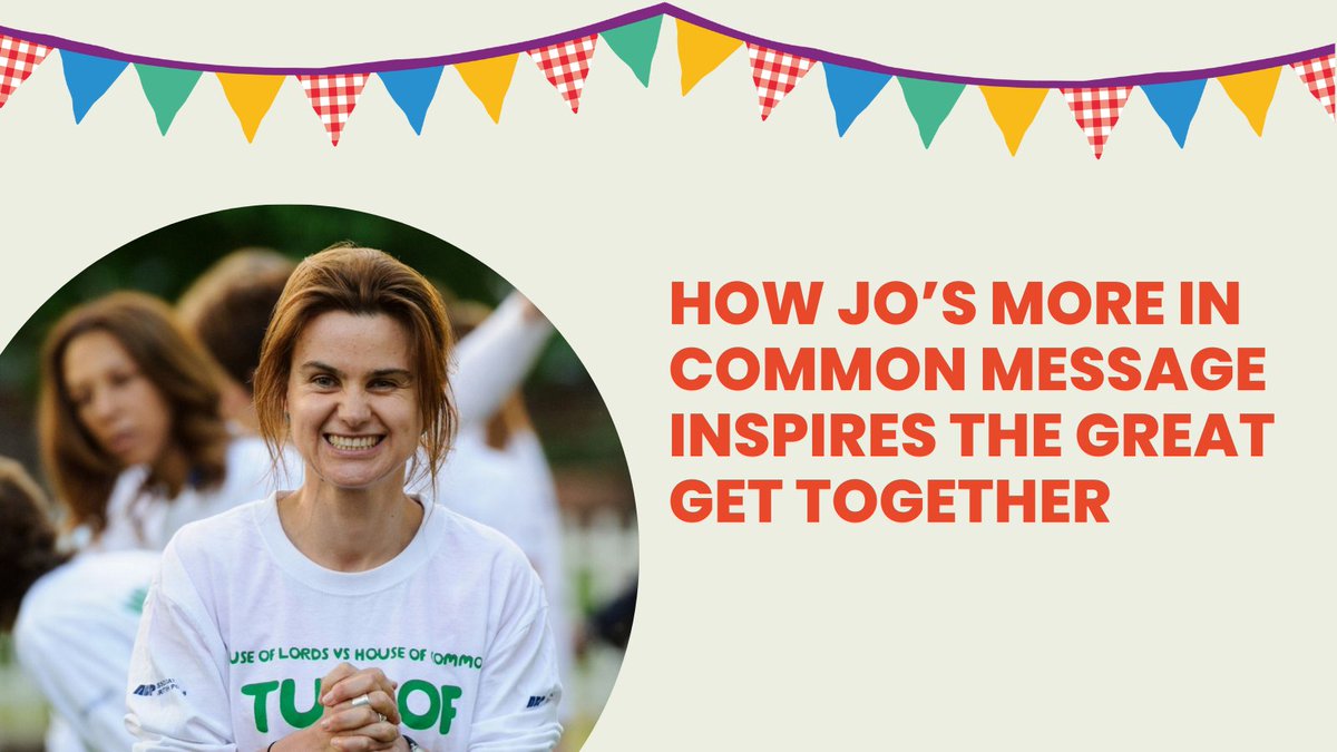 The need to celebrate unity and reject division is as relevant now as it was when the first Great Get Together took place in 2017. This June 21-23, on what would have been Jo’s 50th birthday, we hope her message will continue to inspire our communities to bring people together.🧵