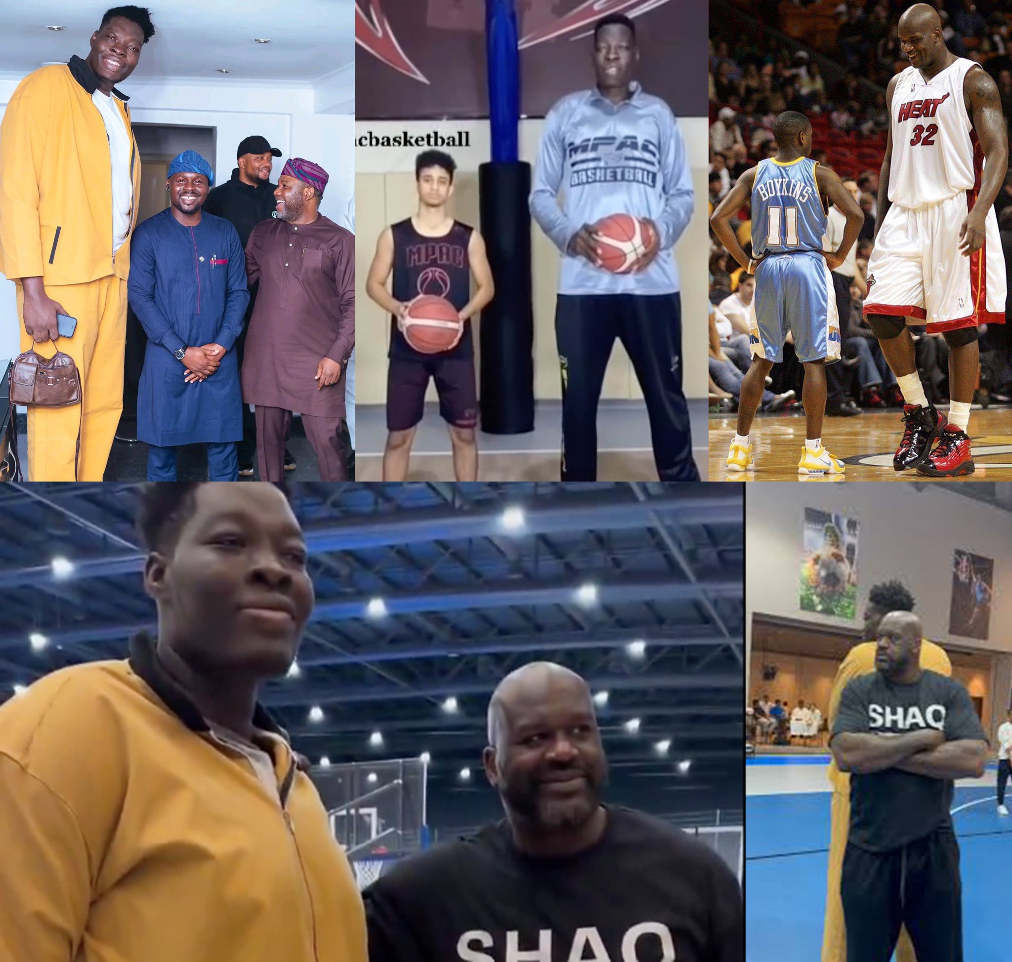Fact Zone Africa on X: Abiodun Adegoke, a 711 Nigerian basketball  player, dwarfs NBA legend Shaquille ONeal (71) in the process of dunking  on him. 🇳🇬 t.coMjunLB5dft  X
