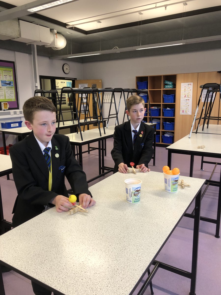 A fantastic example of our enrichment programme, developing skills in science, technology, engineering and maths. Lollipop Catapults as STEM club this half term. Mini engineering construction. The STEM team achieved a surprising level of accuracy! Bullseye! 🎯