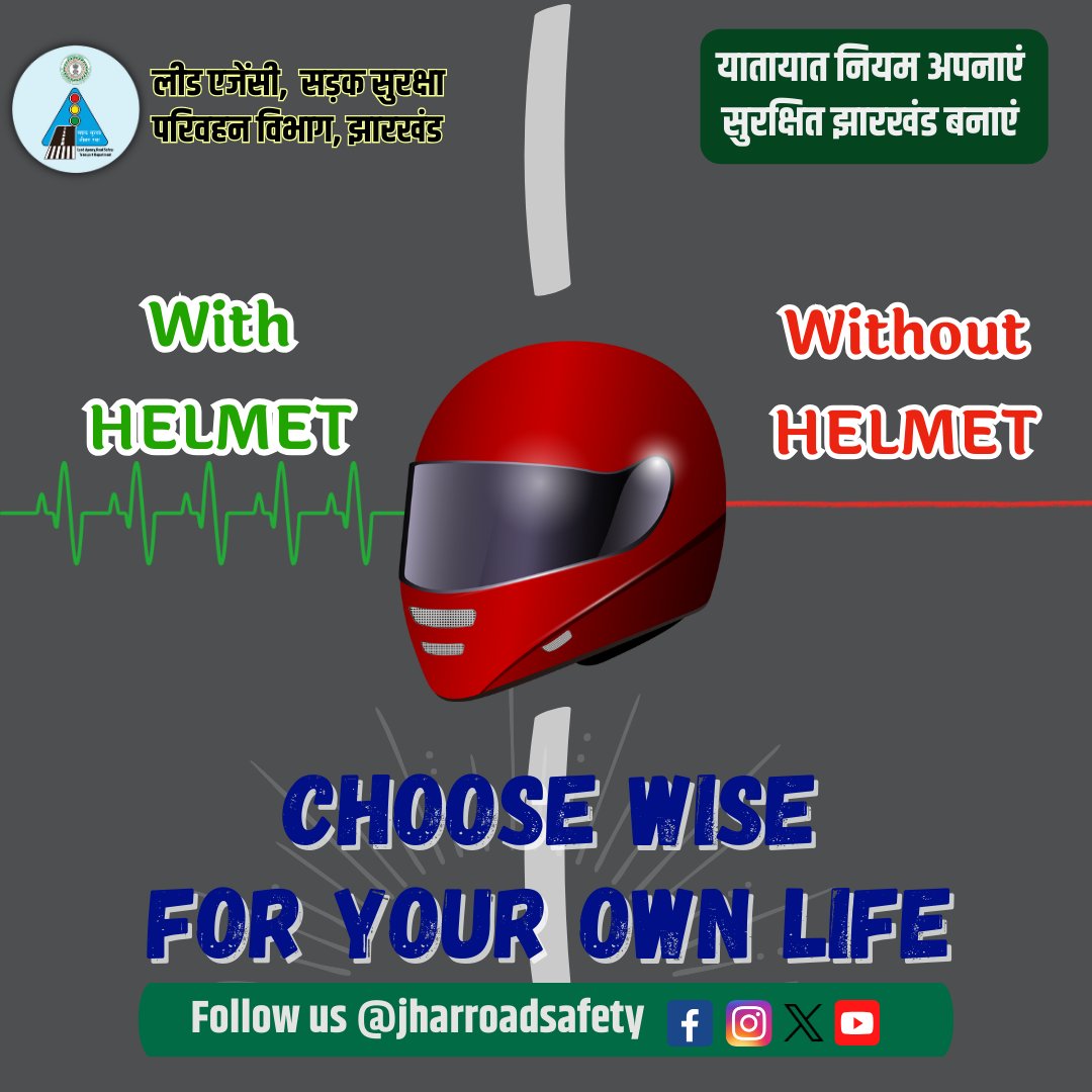 #roadsafetyawareness #SafeRoads_SaveLives #followtherules #TrafficRules #wearhelmet #speedlimit #SadakSurakshaJeevanRaksha #safedrivingforlife #सड़कसुरक्षा #Jharkhand