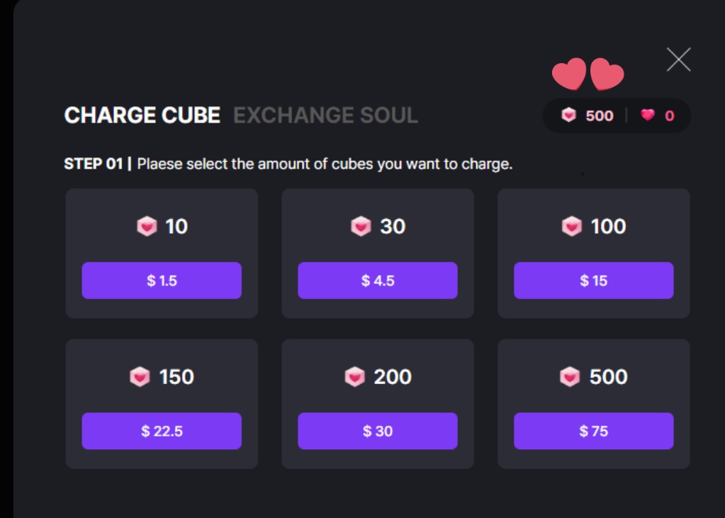 Giving away 500 hellolive cubes (worth 75 USD)

Can be used to buy fancalls and online concert and fancon passes

Redeemed through hellolive.tv

Past artists include:

P1harmony, TripleS, Infinite, Chuu, Loossemble, Cha Eunwoo, Kim Jaehwan, Ong Seongwu, B.I