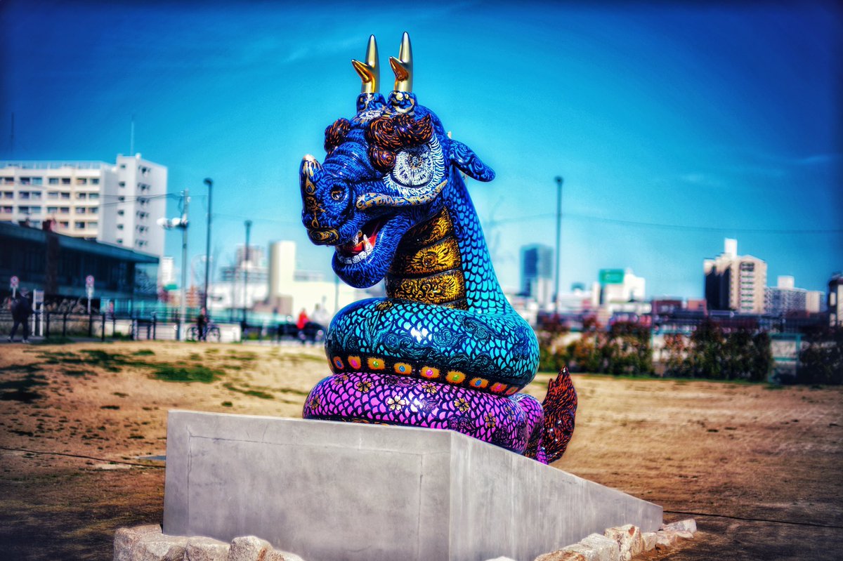 大阪此花区、正蓮寺川公園におかれるアート作品の披露目。Pとして参加