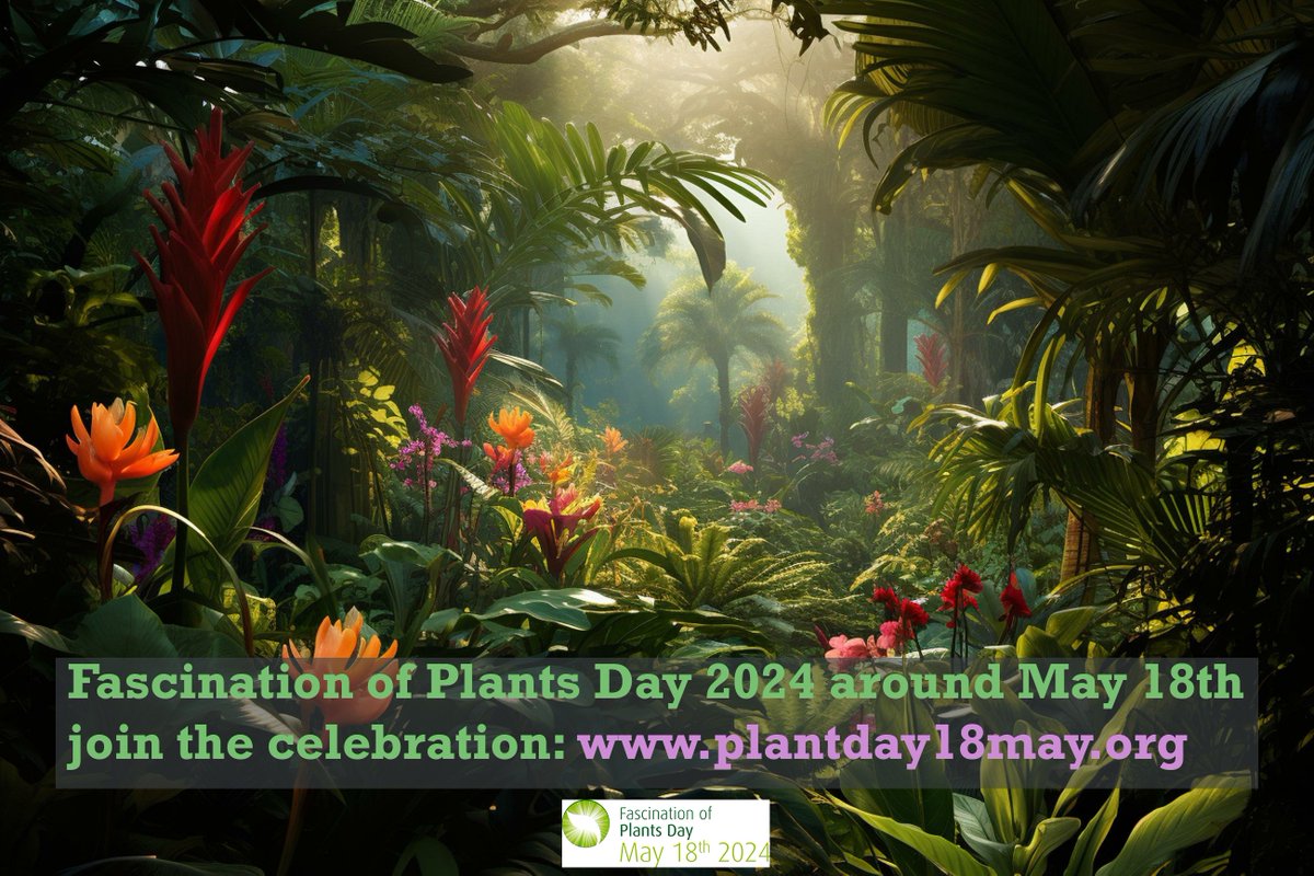 🌷Just over 50 days till the official Fascination of Plants Day 18th May 2024🌍Events are ongoing with over 75 already posted on the plantday18may.org site 🎉join the global celebration of plants🌼organise or attend an event about plants through to end November✨ #plantday