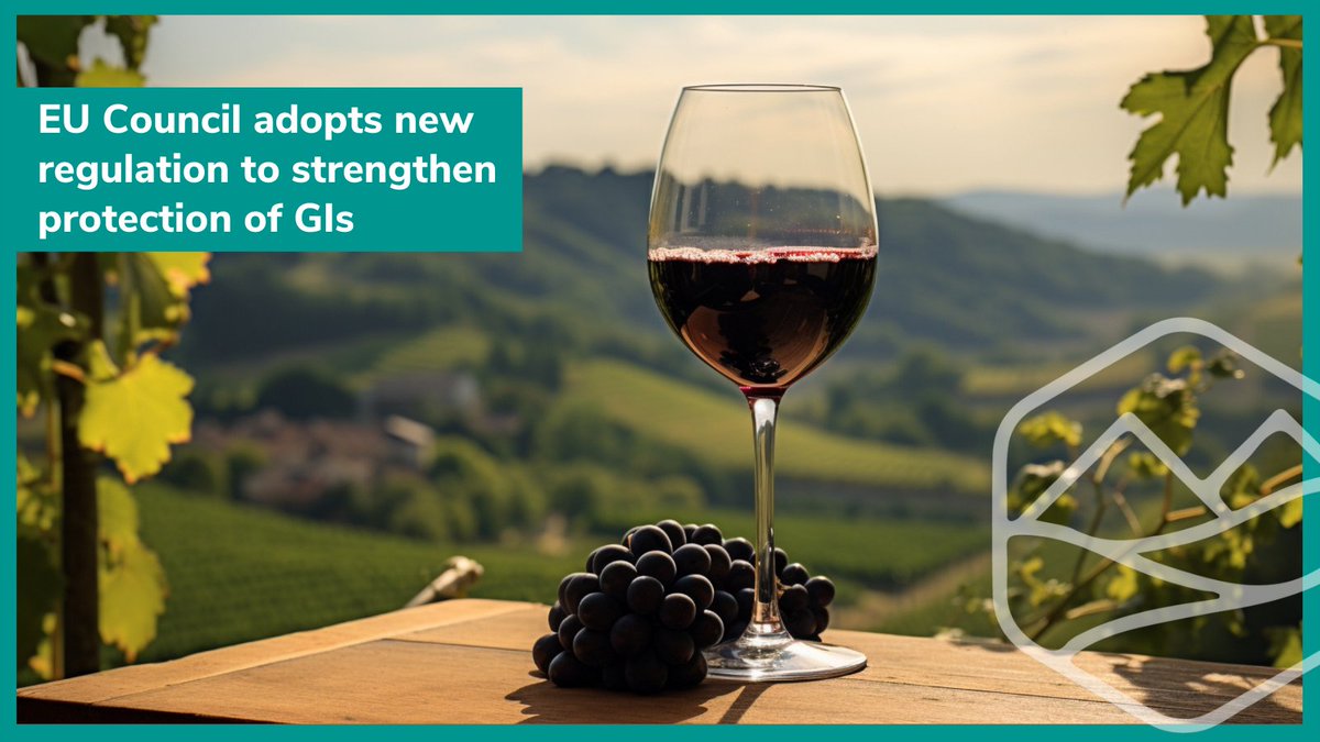 MOVINGH2020's tweet image. 📢 @EUCouncil adopts new rules to strengthen the protection of #GeographicalIndications for wine, spirits, and agri-products, benefiting the #rural economy.

🤔 What kind of improvements have been introduced?

Find out here! 👉 bit.ly/3TRPI7j

#GIProtection