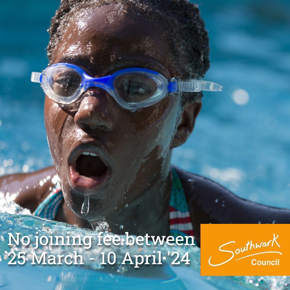 There's no joining fee if you become a Southwark Leisure member between 25 March - 10 April. Try a free swim and gym workout and discover what works for you orlo.uk/zzako (terms and conditions apply)