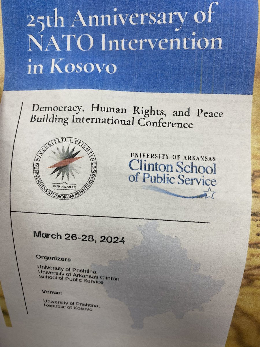 Honored to celebrate 25 years of @NATO liberation in Kosovo 🇽🇰 at @UniPrishtina opening by President @VjosaOsmaniPRKS and @USAmbKosovo we say thanks 🙏 to @BillClinton @JebBush #GeorgeWBush