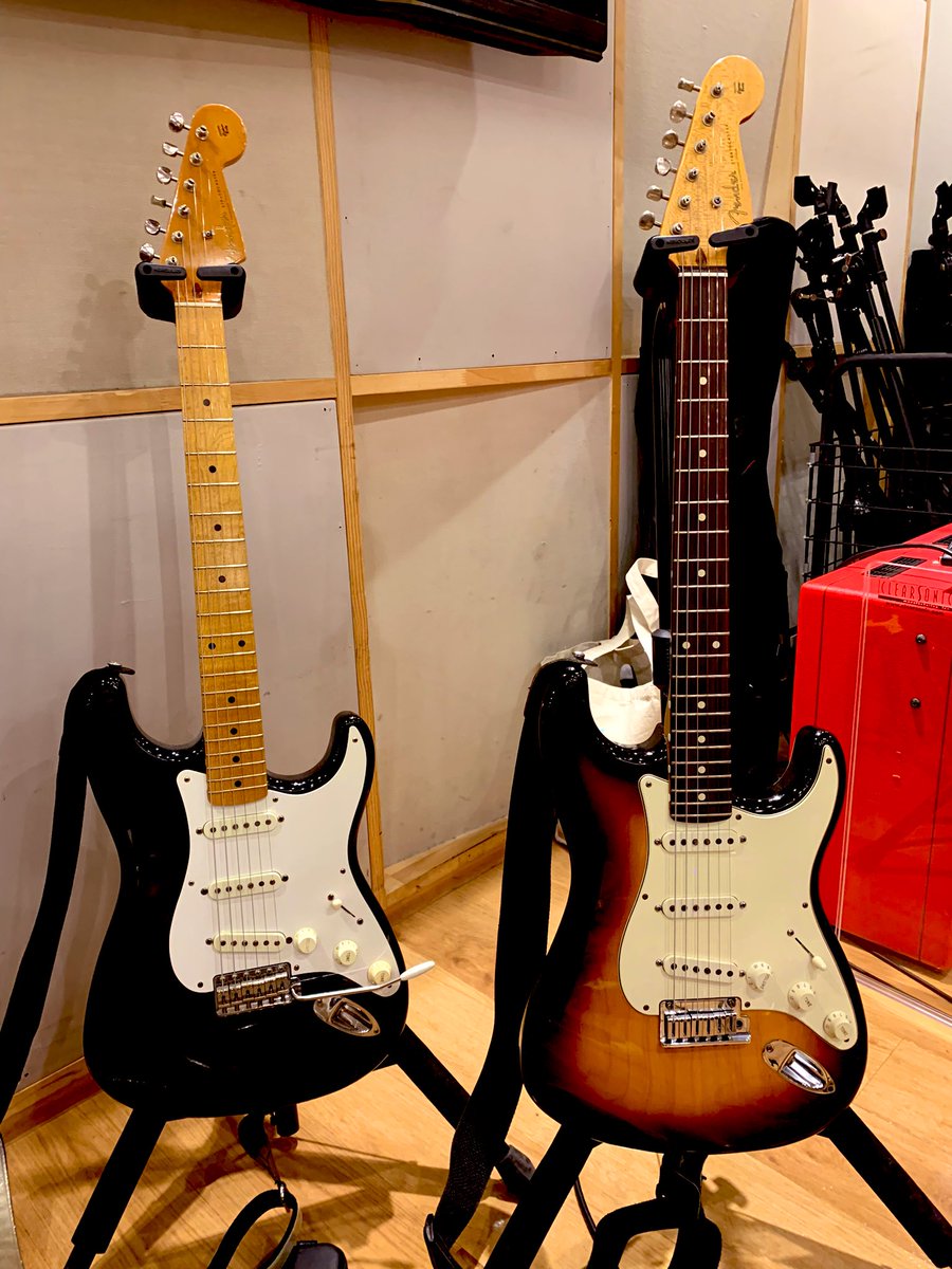 HarryGithero's tweet image. 本日のリハはFender祭り！
#customshop
#アビー
#ガステラム