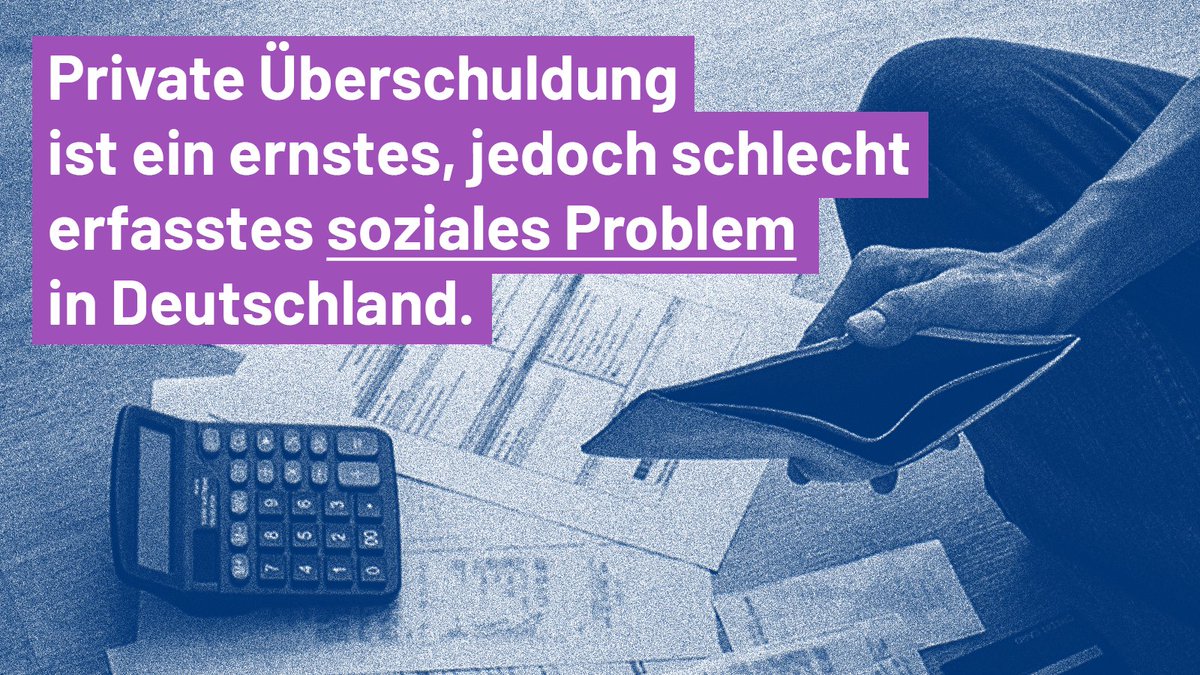Private #Überschuldung ist ein massives soziales Problem: Schätzungen zufolge sind mehr als 5,5 Millionen Menschen in Deutschland betroffen. Doch die Datenlage zum Thema ist schlecht. Da müssen wir ran. 
Unsere neue Analyse: finanzwende-recherche.de/unsere-themen/…🧵1/5