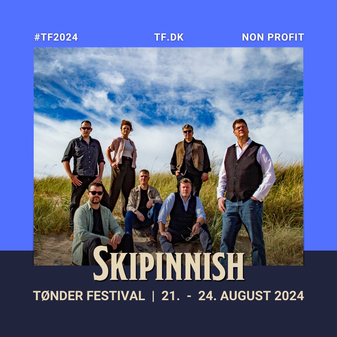 We are delighted to be heading back to Denmark! Tønder Festival we can’t wait to return!! 🎶🎶🎶