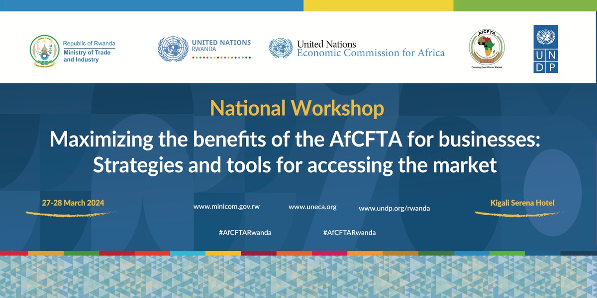 #Rwanda 's private sector is actively engaging in discussions to maximize the benefits of the #AfCFTA Rwanda's Implementation Strategy for the #AfCFTA aims to prioritize key products and services, potentially boosting Rwanda's industrialization @RwandaTrade @UNDP_Rwanda