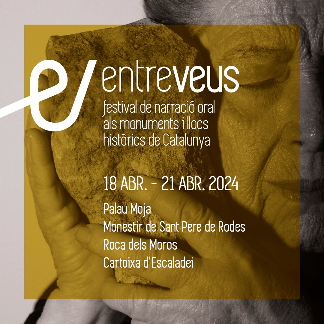 Ara que arriba l'abril tenim una gran novetat per anunciar-vos! 🙌 Estrenem el Festival Entreveus pel Dia Internacional dels Monuments i Llocs Històrics, el 18 d'abril. Narració i música prenen vida a 4 monuments <a href="/patrimonigencat/">Patrimoni</a> ➡️ gen.cat/festivalentrev… 
#Entreveus #DIMS 👇