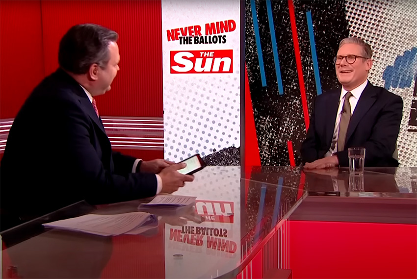 A positive football story, a YouTube interview, a feature on two leading women… @RaymondSnoddy reckons another dramatic political front page from The Sun may be incoming. hubs.li/Q02qSJ9F0