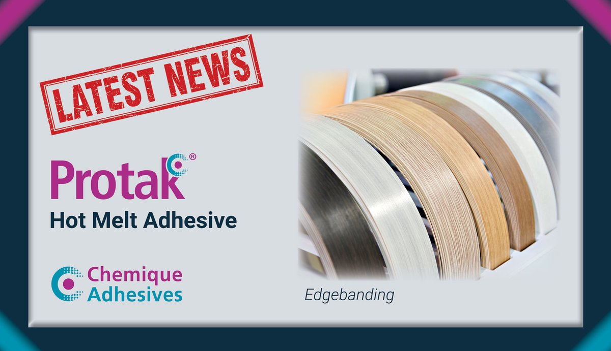 Chemiqueuk's tweet image. We’ve recently secured an order with a Midlands-based bedroom furniture manufacturer for a high heat-resistant, hot melt adhesive that has been specially developed for bonding edgebanding.

Read more about our hot melt range 👉bit.ly/3vQLmUu

#adhesives #UKMfg #hotmelts