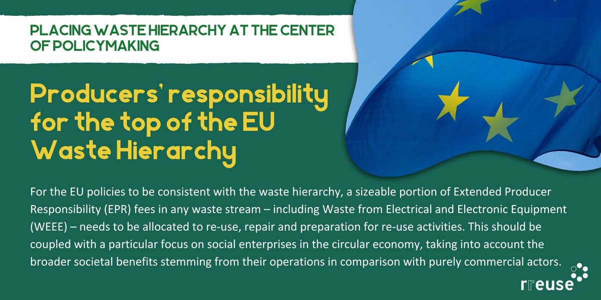 #Reuse & preparation for reuse have better environmental & social impacts than recycling. 🔄 🧐But, upfront costs are high due to the labour required to turn #waste into a product. We need #EU action to enhance economic viability of reuse operators. 👉t.ly/DH-Vj