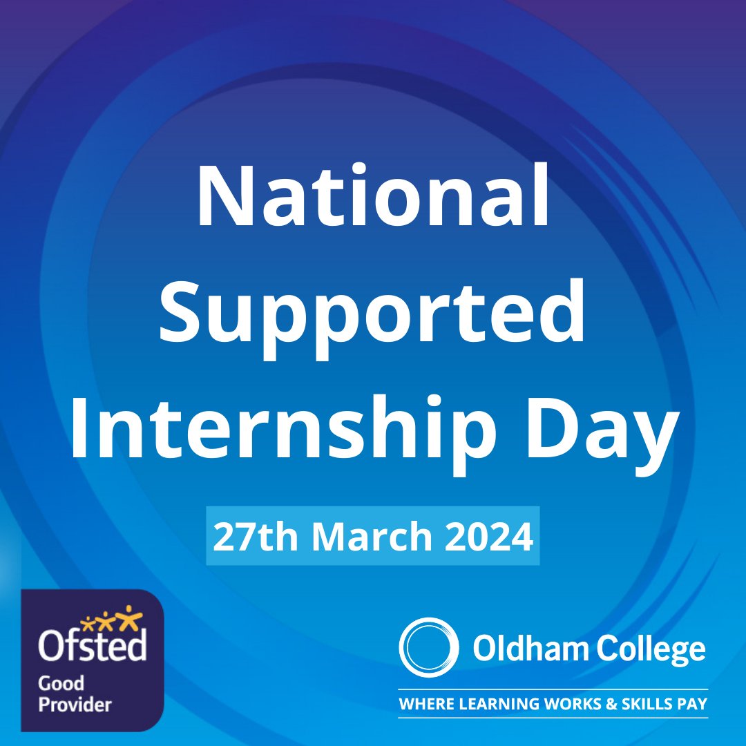 Today is National Supported Internship Day! We would like to thank employers and local partners for helping our Supported Interns with every valuable placement or experience of work. We look forward to celebrating our Supported Interns' successes in the near future 👏