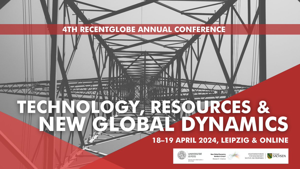 Our 4th annual conference is coming up in a few weeks! This year we aim to explore the interrelations between technological evolution and globalization, specifically in the context of resource flows. Sign up &amp; find out more here: recentglobe.de/ac4