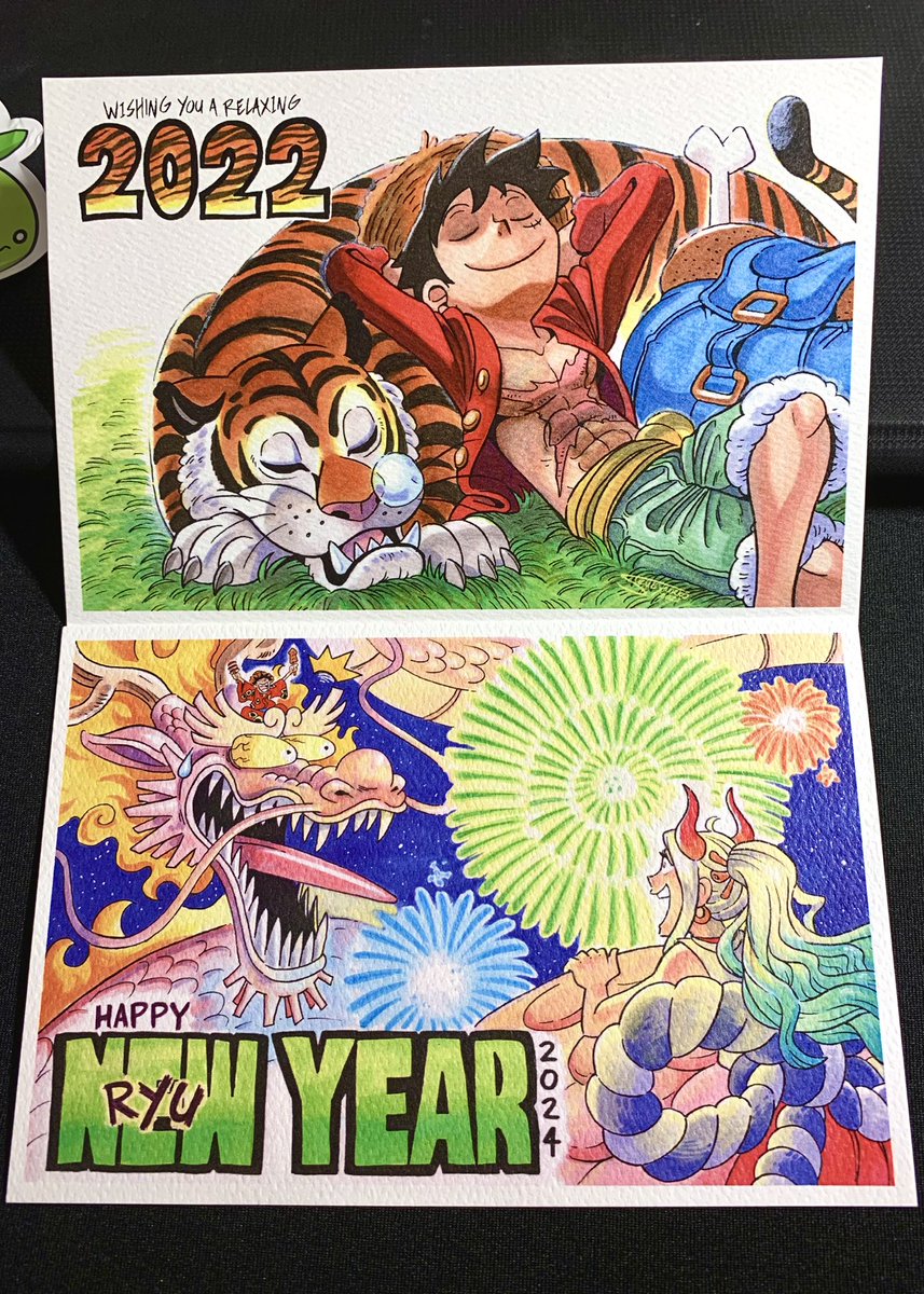 AHHHH look what just arrived! ✨ Thank you @SteveYurko for these lovely new year cards! 🥹💗💗