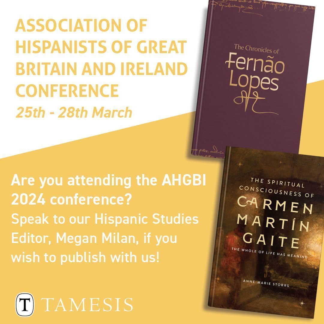 boydellbrewer's tweet image. Day 3 at #AHGBI2024! You still have the chance to speak to our Hispanic Studies editor @megans_morsels about publishing your work, and to get 50% off and free shipping on selected #HispanicStudies books! #BookConference #BookConferenceUK #AcademicPublishing #BoydellBrewer