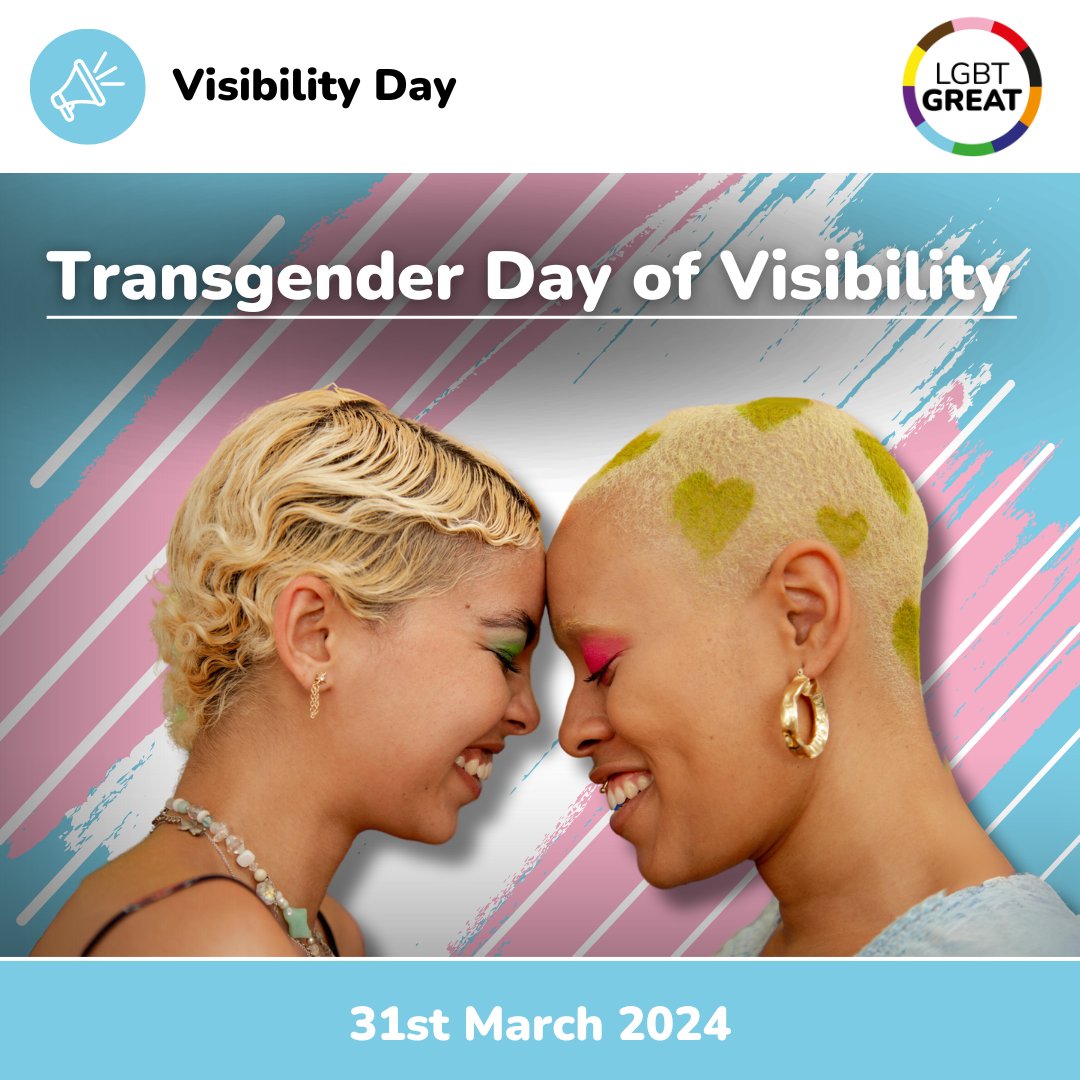 🌈How do you and your organisation plan to celebrate Trans Day of Visibility? For ideas and inspiration, read more on our TDOV Blog below: ➡l8r.it/795T #TDoV #InternationalTransgenderDayofVisibility #LGBTQ #LGBT #TransRights #LGBTGreat #Empowerment #ProudToHire