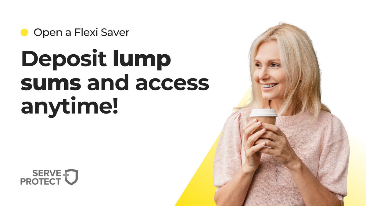 Looking for a flexible and ethical place to save? 💛 Save lump sum deposits with our easy access Flexi Saver, which helps your colleagues access affordable credit should they require financial support. Learn more 👉 serveandprotectcu.co.uk/save/flexisaver #FlexiSaver #EasyAccess