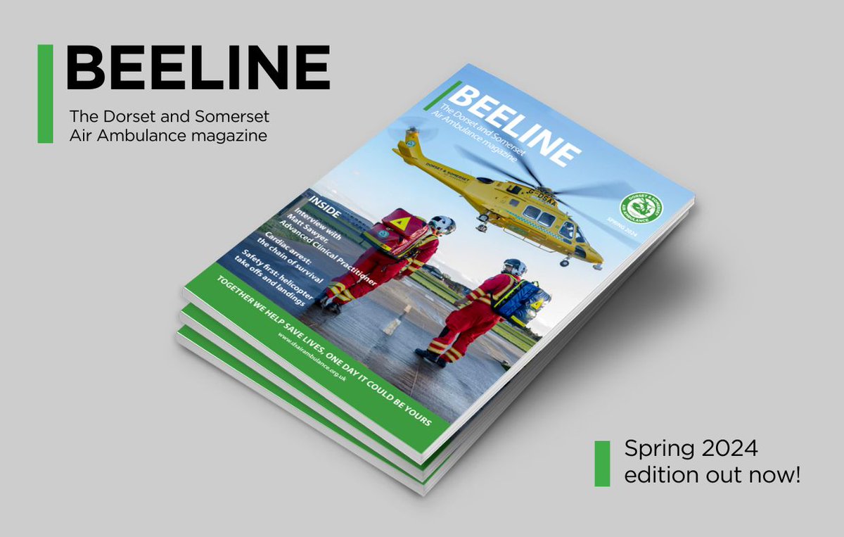 The latest issue of our free Beeline Magazine is now available! 📰 This includes all the latest charity and fundraising news and inspirational patient stories! We hope you enjoy reading it! Visit: dsairambulance.org.uk/beeline-magazi…