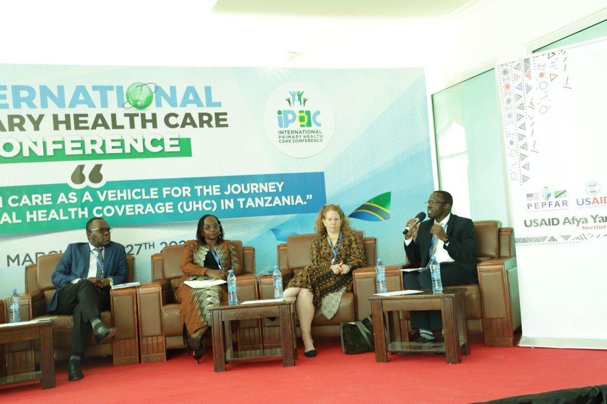 At the Primary Health Care Conference in Dodoma, @USAIDTanzania's Dr. Moses Batagenya encouraged stakeholders to continue their efforts towards sustainability. He commended @EGPAF's Regional Accelerated Strategy Approach as a way of transitioning health programs to local gov't.