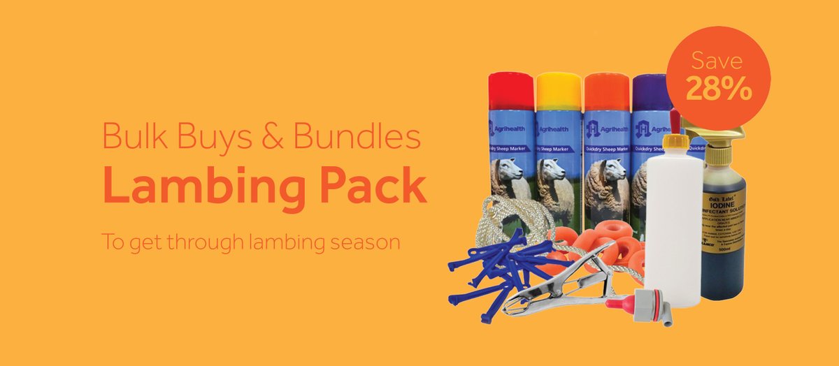Ewe heard it here first!🐑

Save nearly 30% with our lambing pack, that gives you the basics you will need to get through lambing season. 
Shop here: allagri.co.uk/product/lambin…
#Lambing #LambingSeason #Lambs