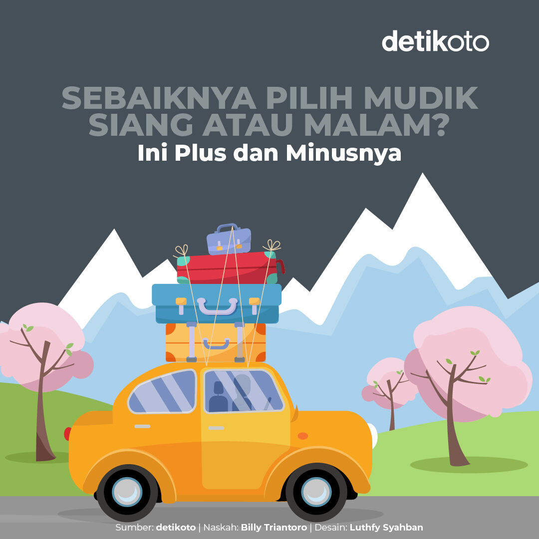 detikoto's tweet photo. Bagi detikers yang punya rencana mudik tahun ini, sebenarnya lebih enak berangkat siang atau malam sih?

#detikoto #otomotif #ototips #mudik2024 #lebaran2024 https://t.co/VE3AIqaBct