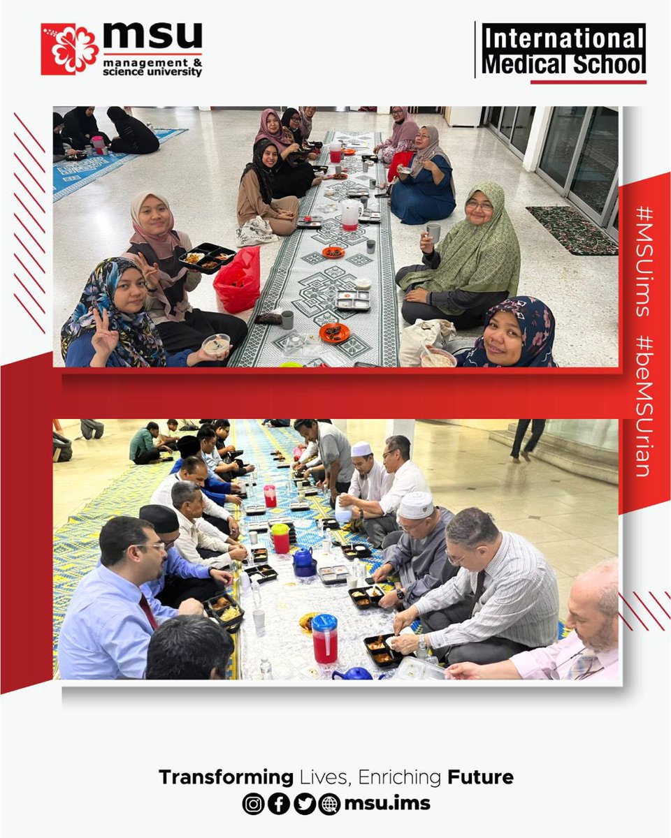 Aligning our Ramadan charity campaign with #onedayonekindness, we continue served our community with an event at Masjid Jamek Raja Tun Uda. Free health screening and consultation were performed by our lecturers and staff from IMS. #MSUIhyaRamadan2024 #MSUMalaysia #MSUIMS