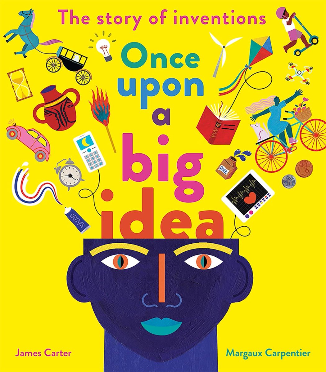 Take a trip from the Stone Age to our modern world & explore fantastic human creations in @jamescarterpoet & #MargauxCarpentier’s exciting book #OnceUponaBigIdea @books4mine @LittleTigerUK  pamnorfolkblog.blogspot.com Review also @leponline later this week!