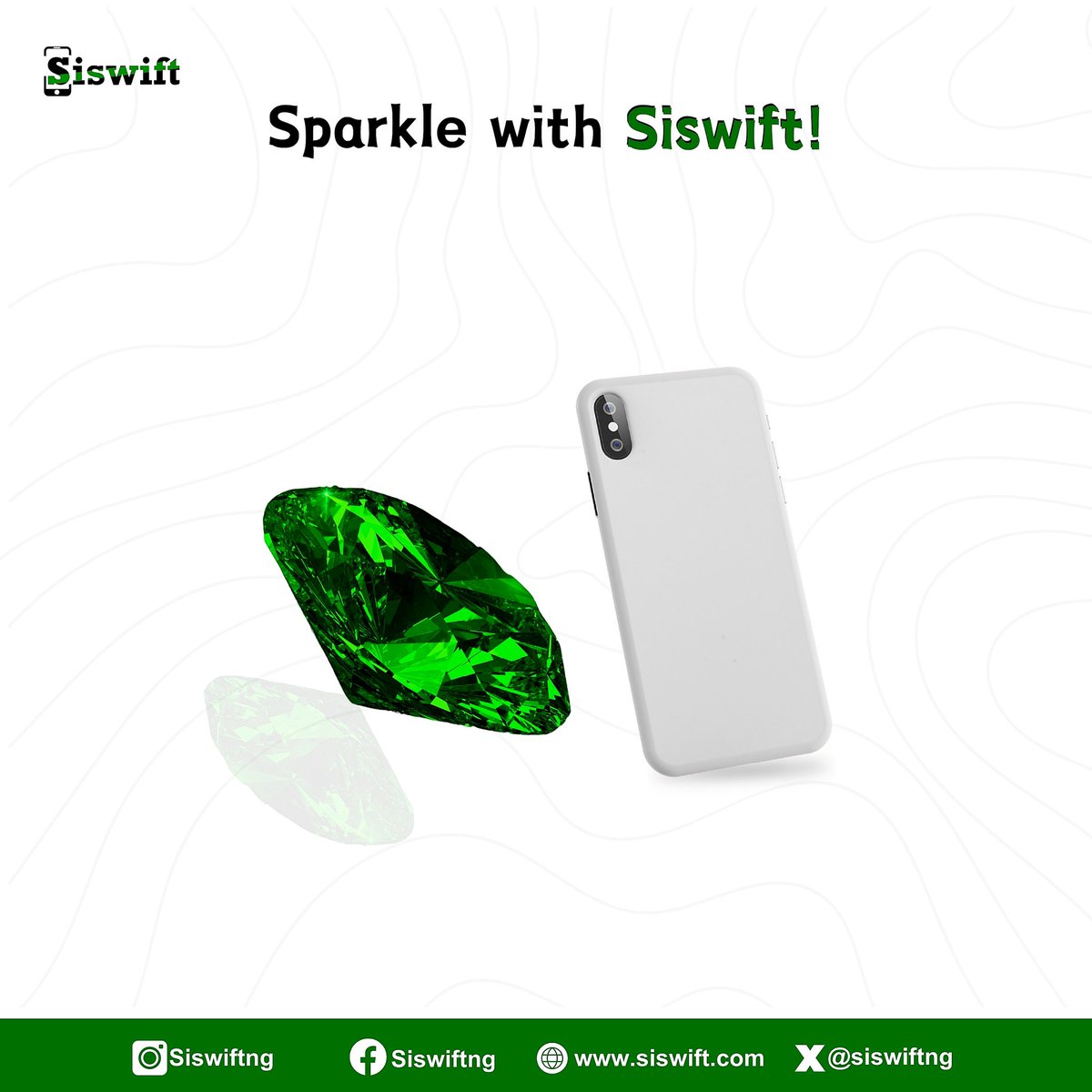 Shine bright with Siswift! 

Sparkle with the perfect phone and savings. 
.
.
.
#Siswift #ShineBright #transparenttransactions #negotiationpower #changingthegame #convenience #convenienceoverfixedprices #digitalmarketing #iphones #phones